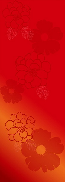 free vector Selection of flowers vector background 2