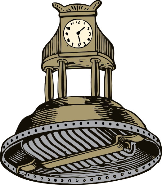 free vector Self Winding Clock clip art