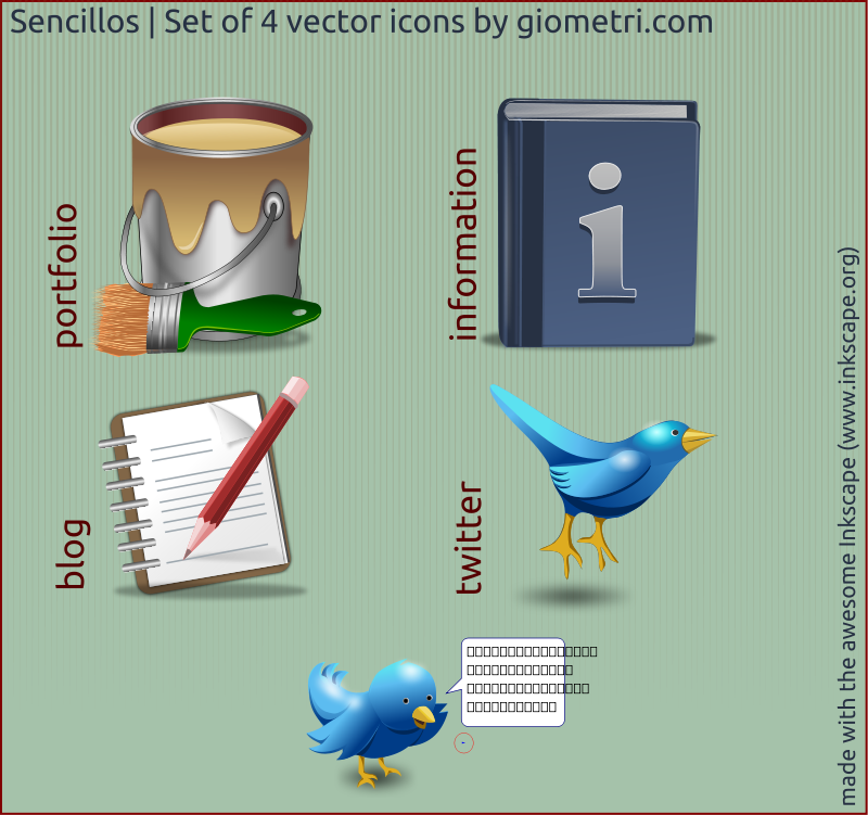 free vector Sencillo 4 vector icons