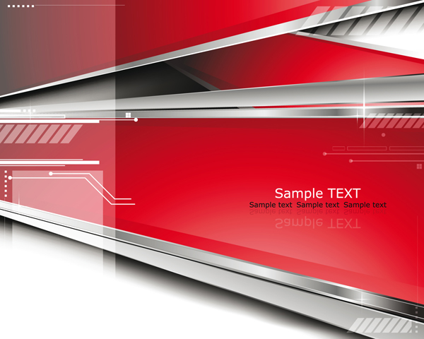 free vector Sense of dynamic technology background vector