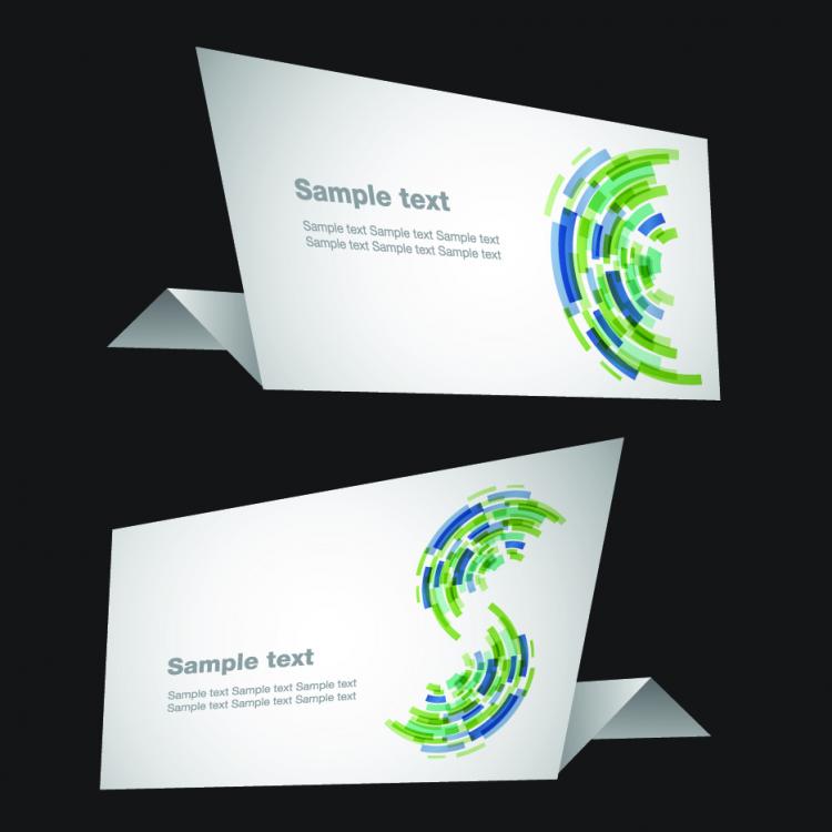 free vector Sense of origami science and technology vector