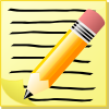 free vector Sephr Notepad With Text And Pencil clip art