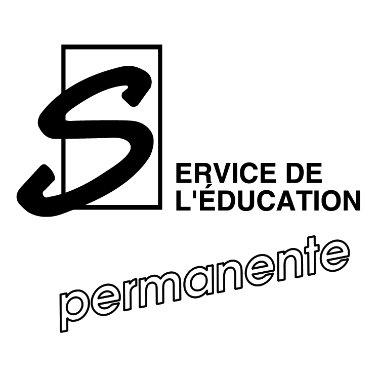 free vector Service de leducation permanente