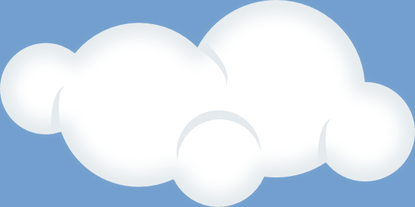 Set Of Soft Clouds clip art (103029) Free SVG Download / 4 Vector