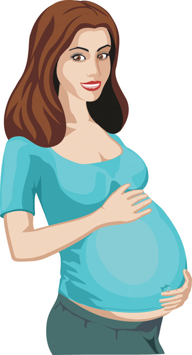 Seven pregnant women (27810) Free EPS Download / 4 Vector