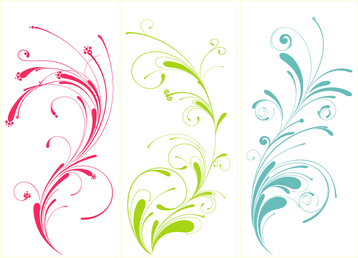 free vector Several practical pattern