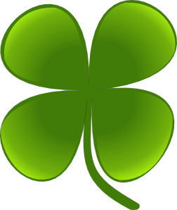free vector Shamrock For March clip art