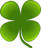 free vector Shamrock For March clip art
