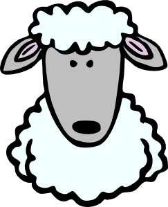 free vector Sheep Head clip art