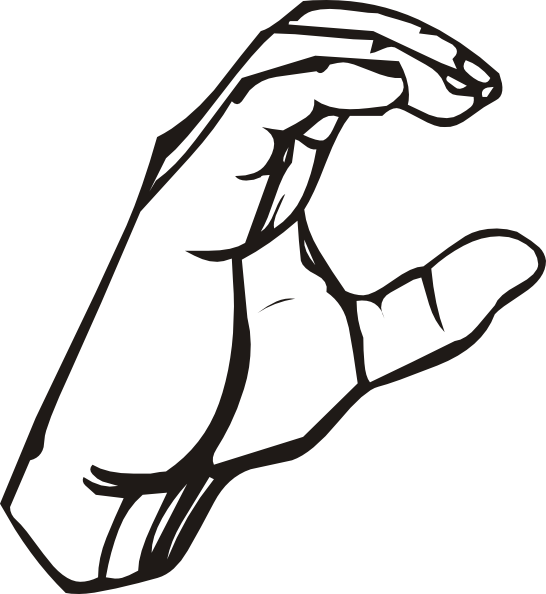 Sign Language C clip art (107903) Free SVG Download / 4 Vector
