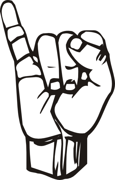 Download Sign Language I clip art (107899) Free SVG Download / 4 Vector