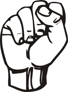 free vector Sign Language S Fist clip art