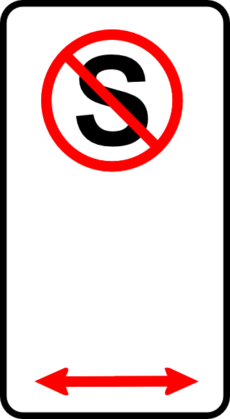 free vector Sign No Standing clip art
