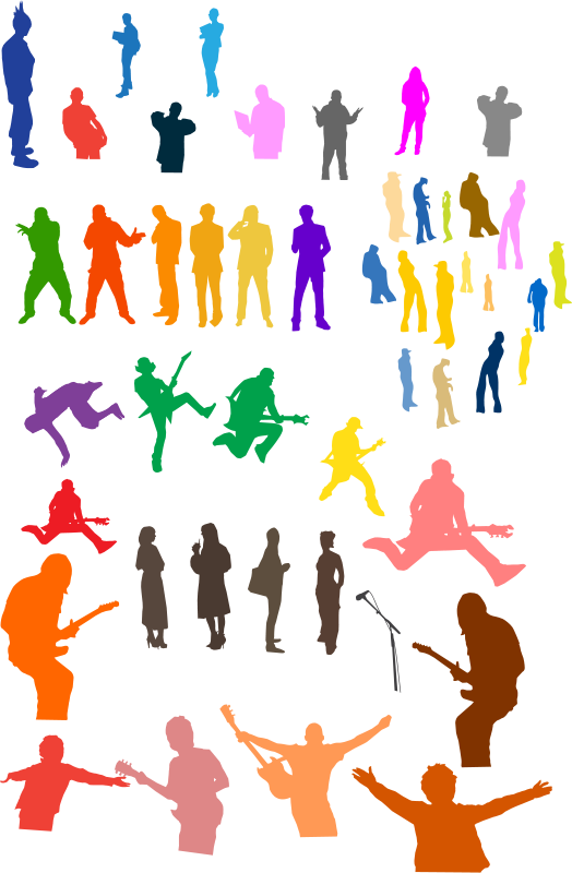 free vector Silhouettes