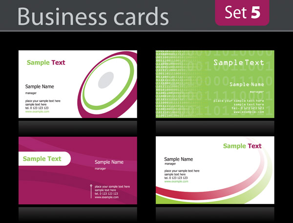 free vector Simple business card background vector