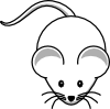 free vector Simple Cartoon Mouse clip art