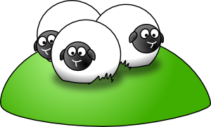 free vector Simple Cartoon Sheep clip art