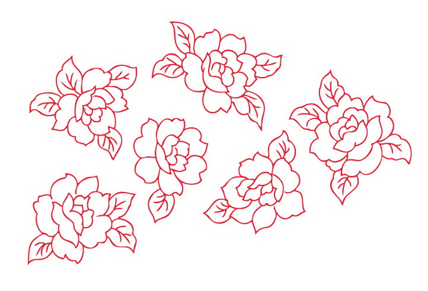 free vector Simple case of a variety of flowers leaves vector