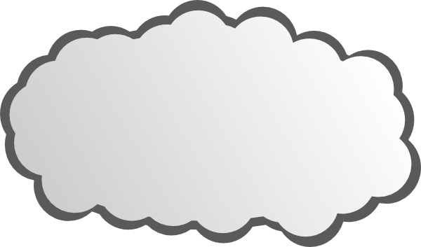 free vector Simple Cloud clip art