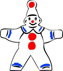 free vector Simple Clown Figure clip art
