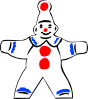 free vector Simple Clown Figure clip art