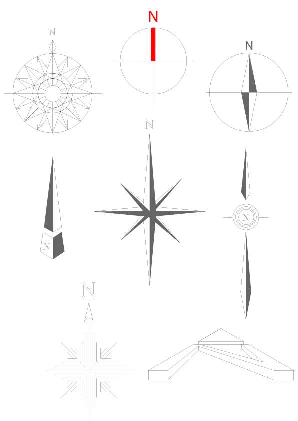 free vector Simple compass vector