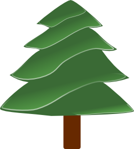 free vector Simple Evergreen, With Highlights clip art