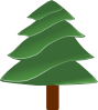 free vector Simple Evergreen, With Highlights clip art