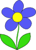 free vector Simple Flower clip art