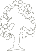 free vector Simple Flowering Tree Outline clip art