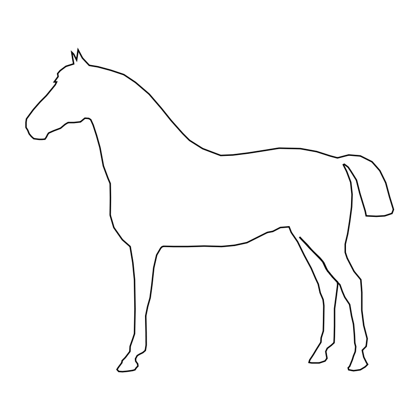 free vector Simple Horse