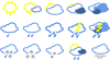 free vector Simple Weather Symbols clip art