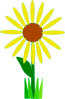 free vector Simple Yellow Flower clip art