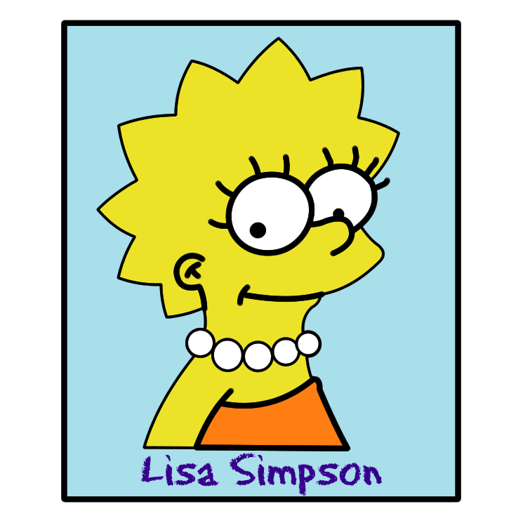 free vector Simpsons lisa