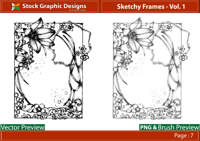 free vector Sketchy Frames