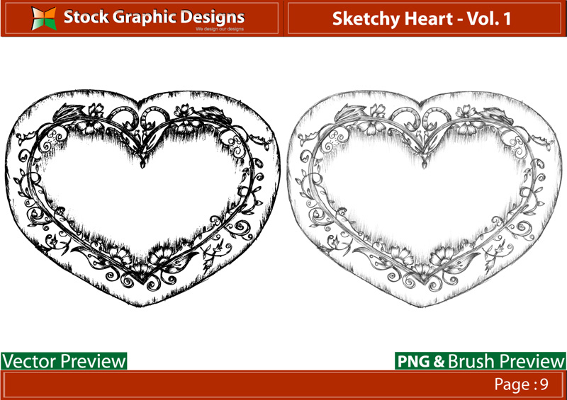 free vector Sketchy Heart