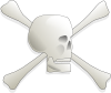 free vector Skull-and-bones-aj clip art