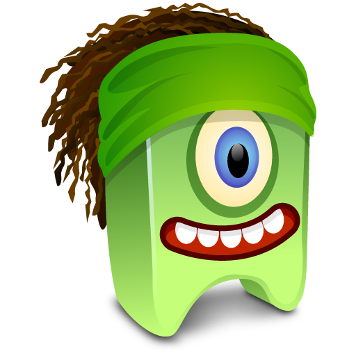 free vector Small oneeyed monster beast