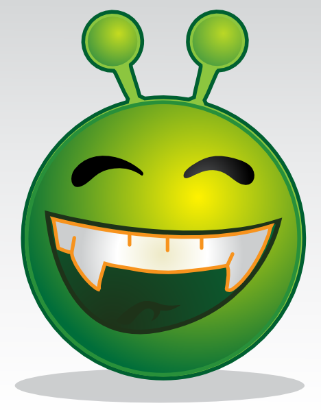 free vector Smiley Green Alien clip art
