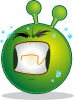 free vector Smiley Green Alien Huf clip art