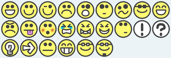 free vector Smilies Emotion Icons clip art