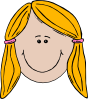 free vector Smiling Girl Face clip art