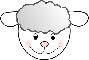 free vector Smiling Good Sheep clip art