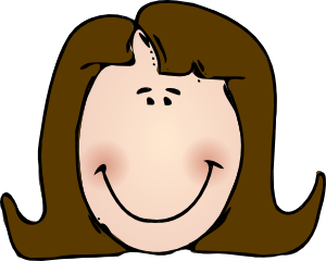 free vector Smiling Lady Face clip art