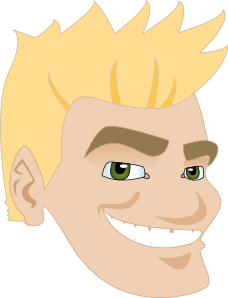free vector Smiling Man Head clip art