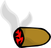 free vector Smoke Cigar Stub clip art
