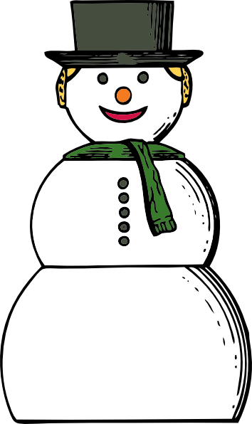 free vector Snow Woman clip art