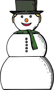 free vector Snow Woman clip art