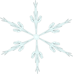 free vector Snowflake 6 clip art