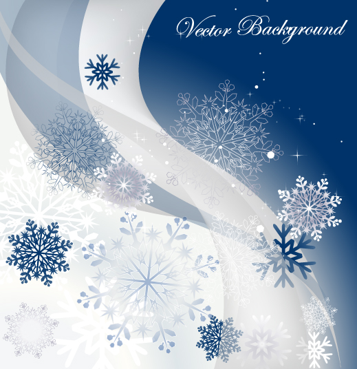 free vector Snowflake background 01 vector